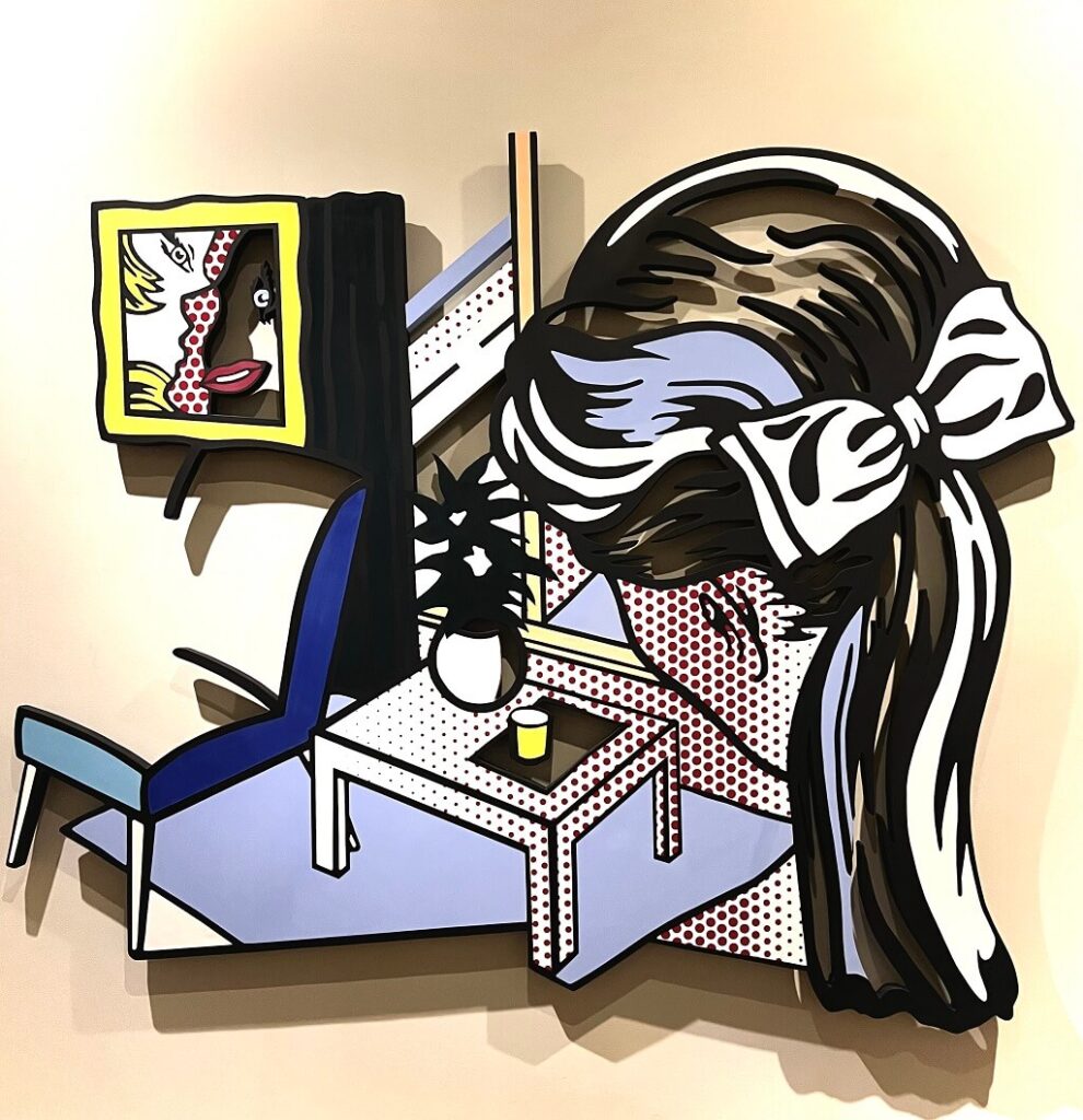 Roy Lichtenstein. Woman Contemplating a Yellow Cup, 1995. (Front View). Honolulu Museum of Art, Honolulu.