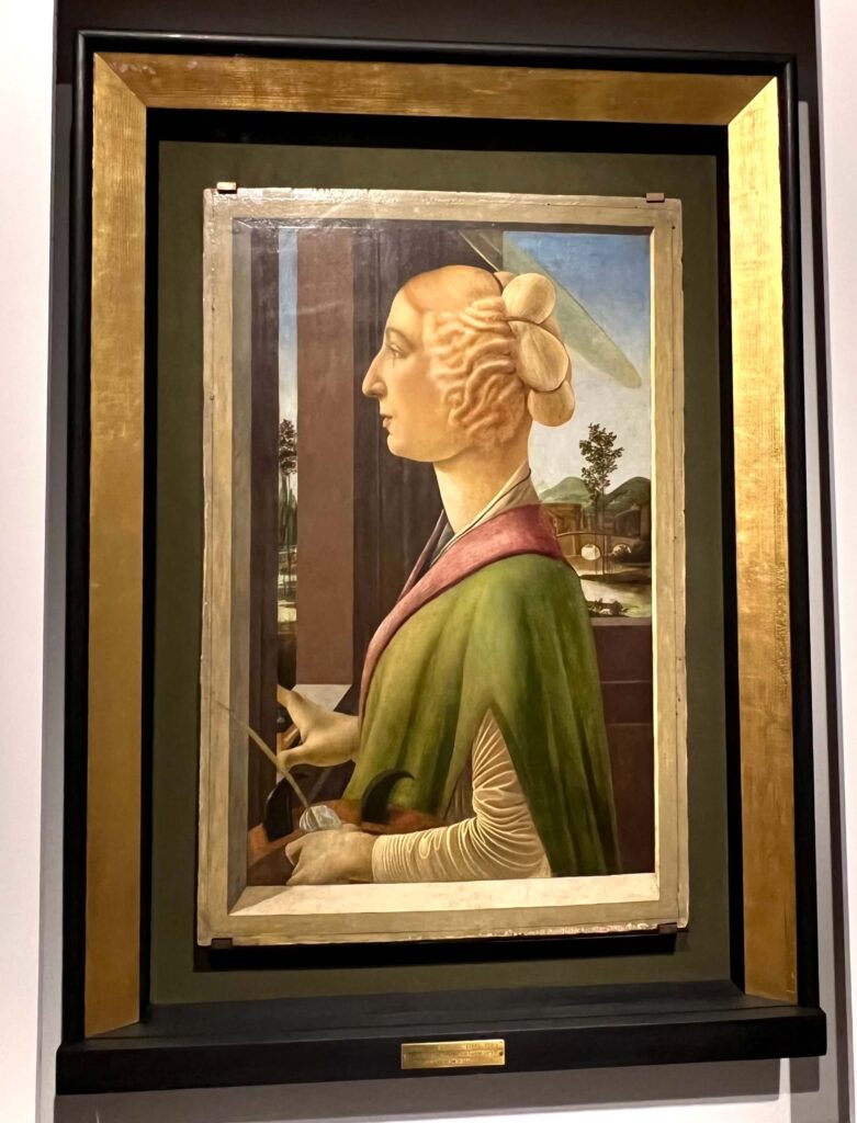 Sandro Botticelli. Portrait of a Lady, ca. 1475. Botticelli Drawings. Legion of Honor, SF.