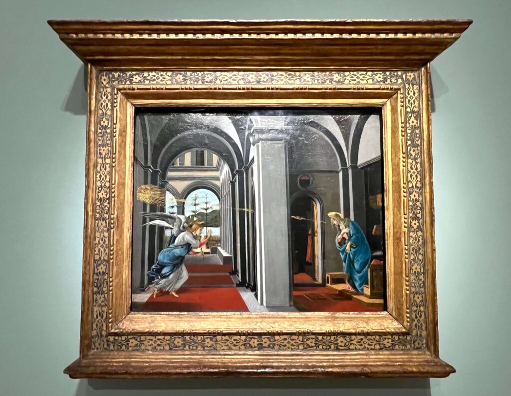 Sandro Botticelli. The Annunciation, ca. 1485–1493. Botticelli Drawings. Legion of Honor, SF.