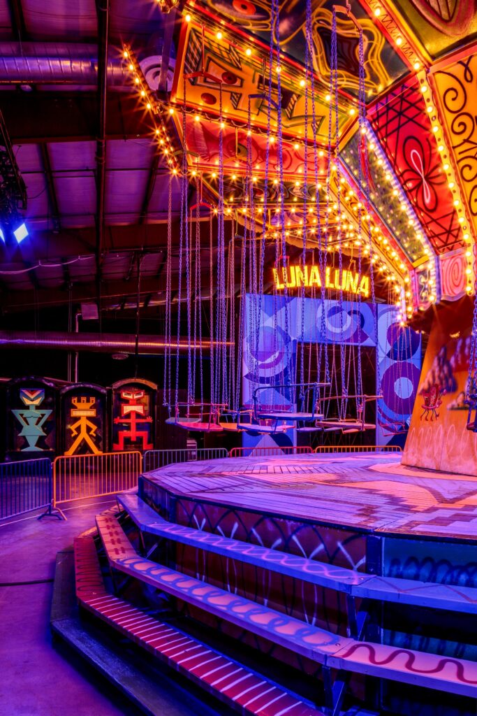 Kenny Scharf Installation View. Joshua White Photography, Courtesy Luna Luna, Los Angeles.
