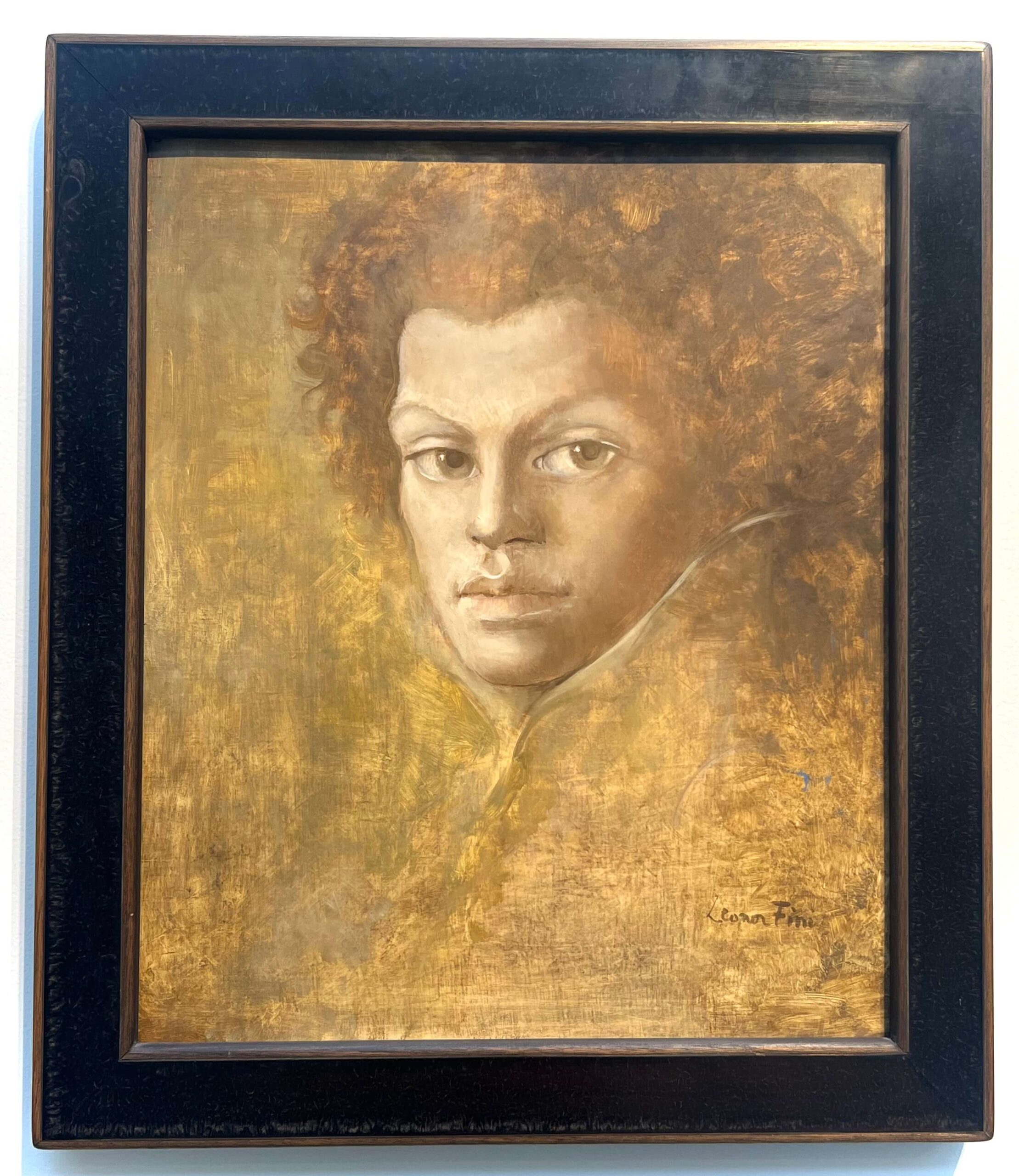 Leonor Fini. Tête d'homme (Head of a Man), 1987. Portraits and Passagers. Weinstein Gallery, SF.