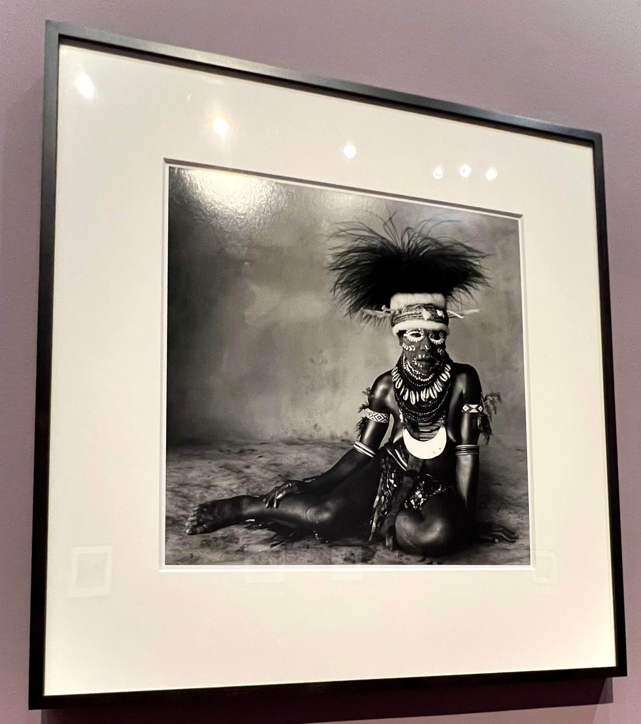 Irving Penn. Sitting Enga Woman, New Guinea, May, 1970 (Printed 1984). Irving Penn Retrospective. de Young Museum, SF.