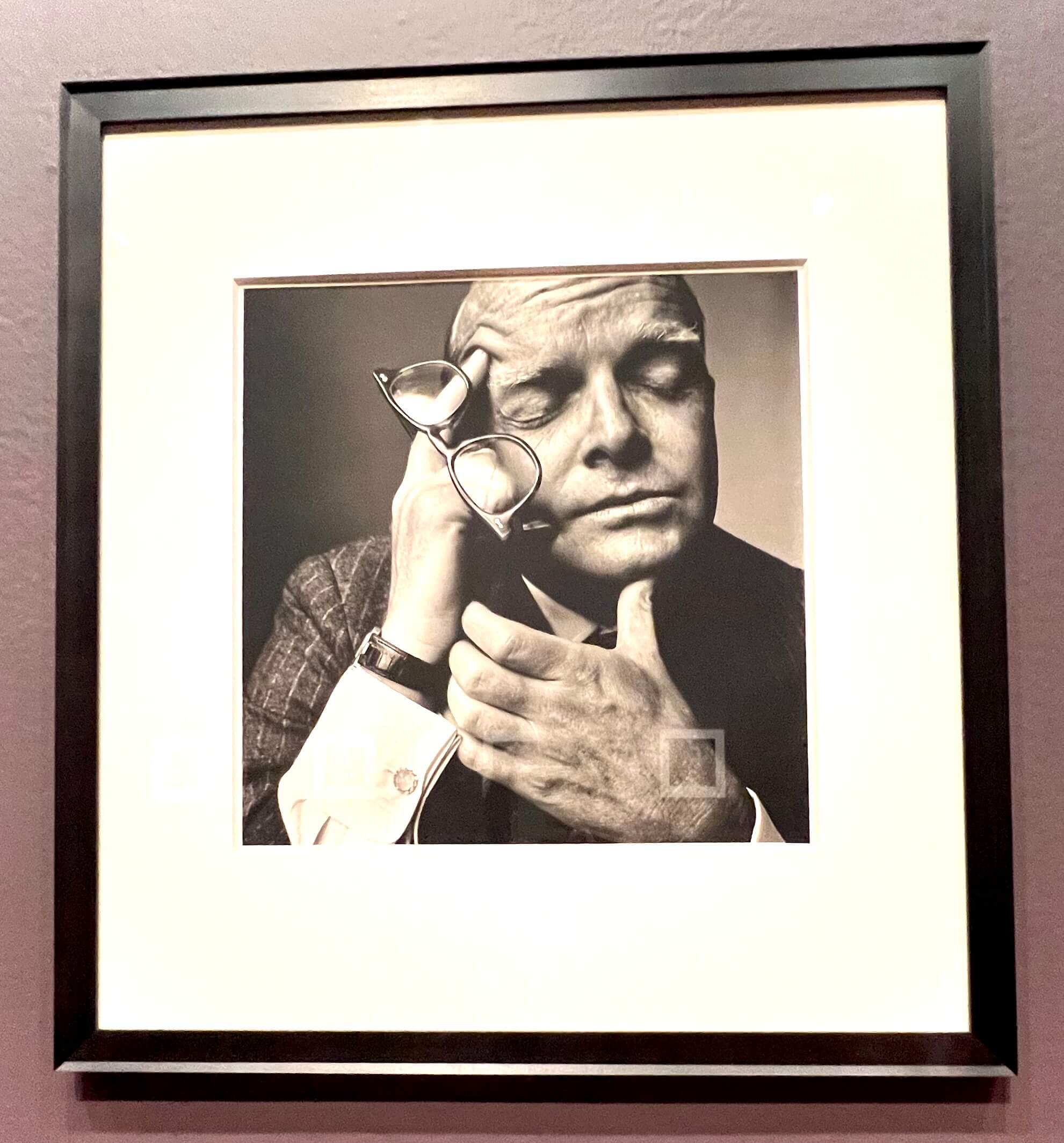 Irving Penn. Truman Capote, New York, June 1965 (Printed 1968). Irving Penn Retrospective. de Young Museum, SF.