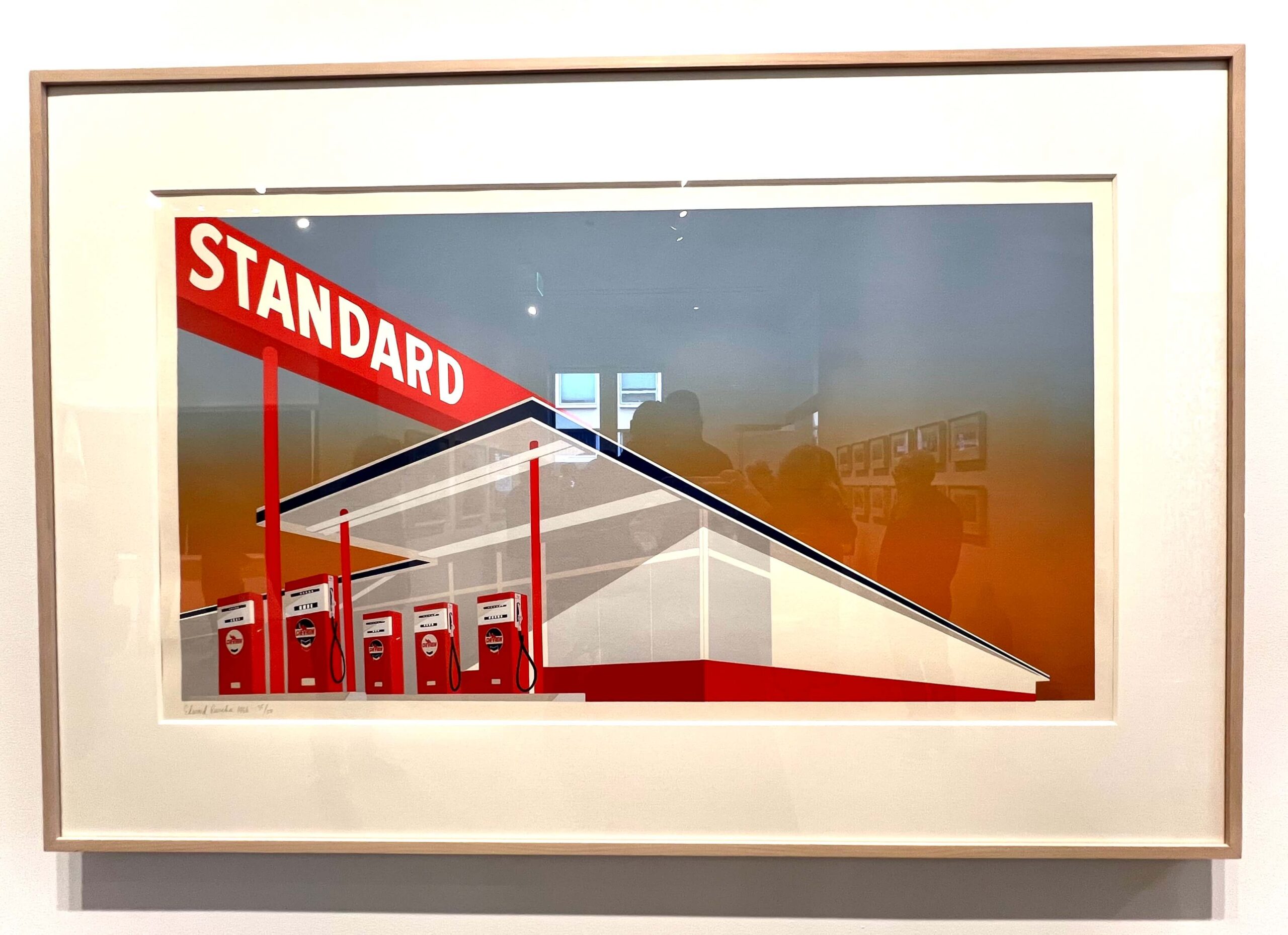 Ed Ruscha. Standard Station, 1966. California Gold. Berggruen Gallery, SF.