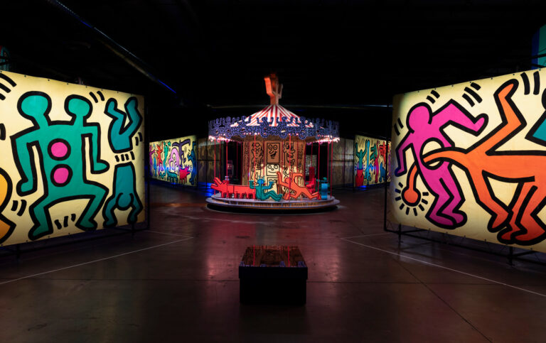 luna luna forgotten fantasy keith haring painted carousel 1987 jeff mclane studio 768x483