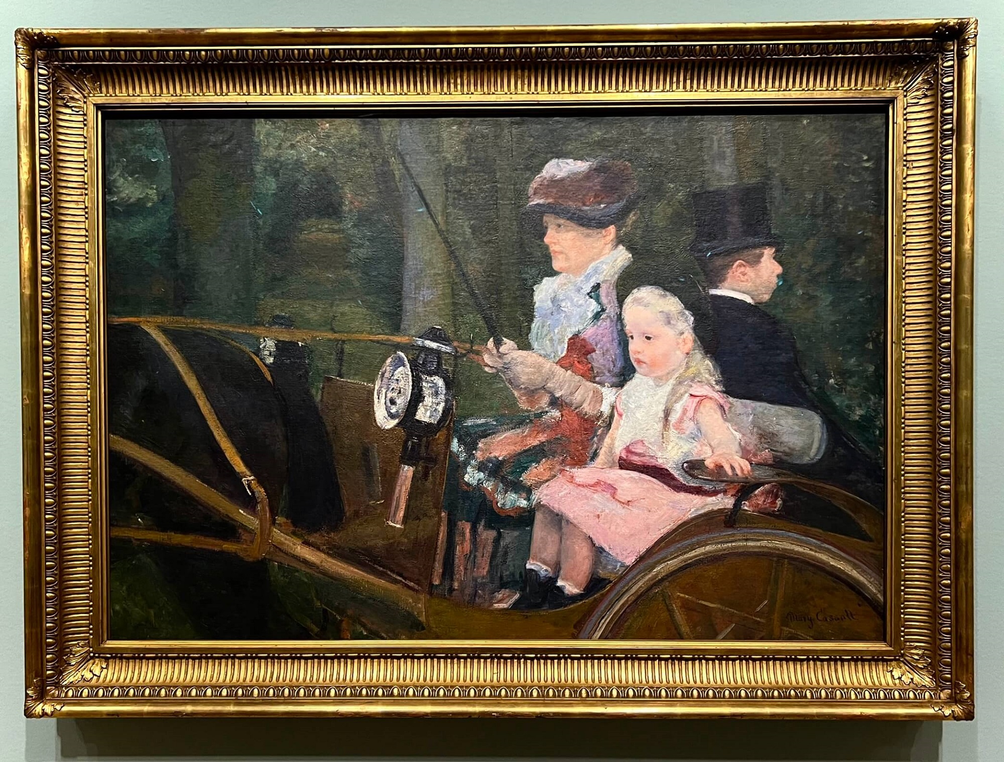 Mary Cassatt. Driving,1881. Mary Cassatt at Work. Legion of Honor, SF.