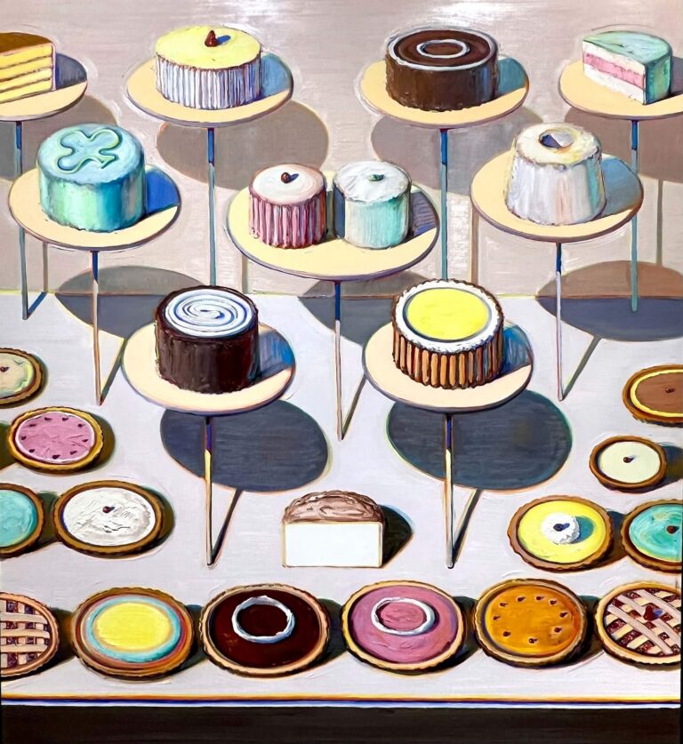 wayne thiebaud cakes and pies 1994 1995 legion of honor san francisco art comes from art a love letter to art 9 768x837