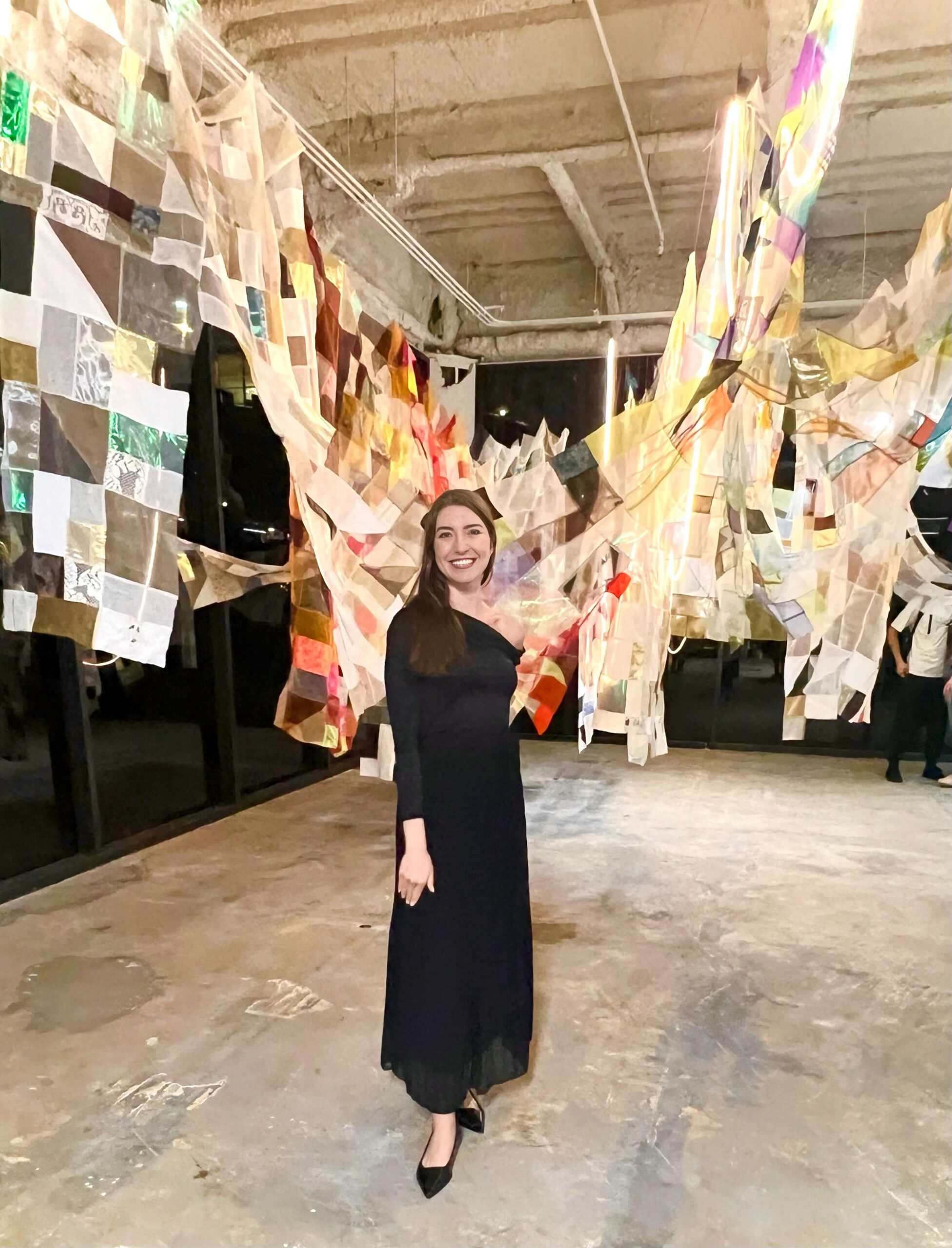 Valerie Ware with Holly Wong Mending Light, 2023. Courtesy of SLATE Contemporary. The Art of Fashion. Karl, SF.