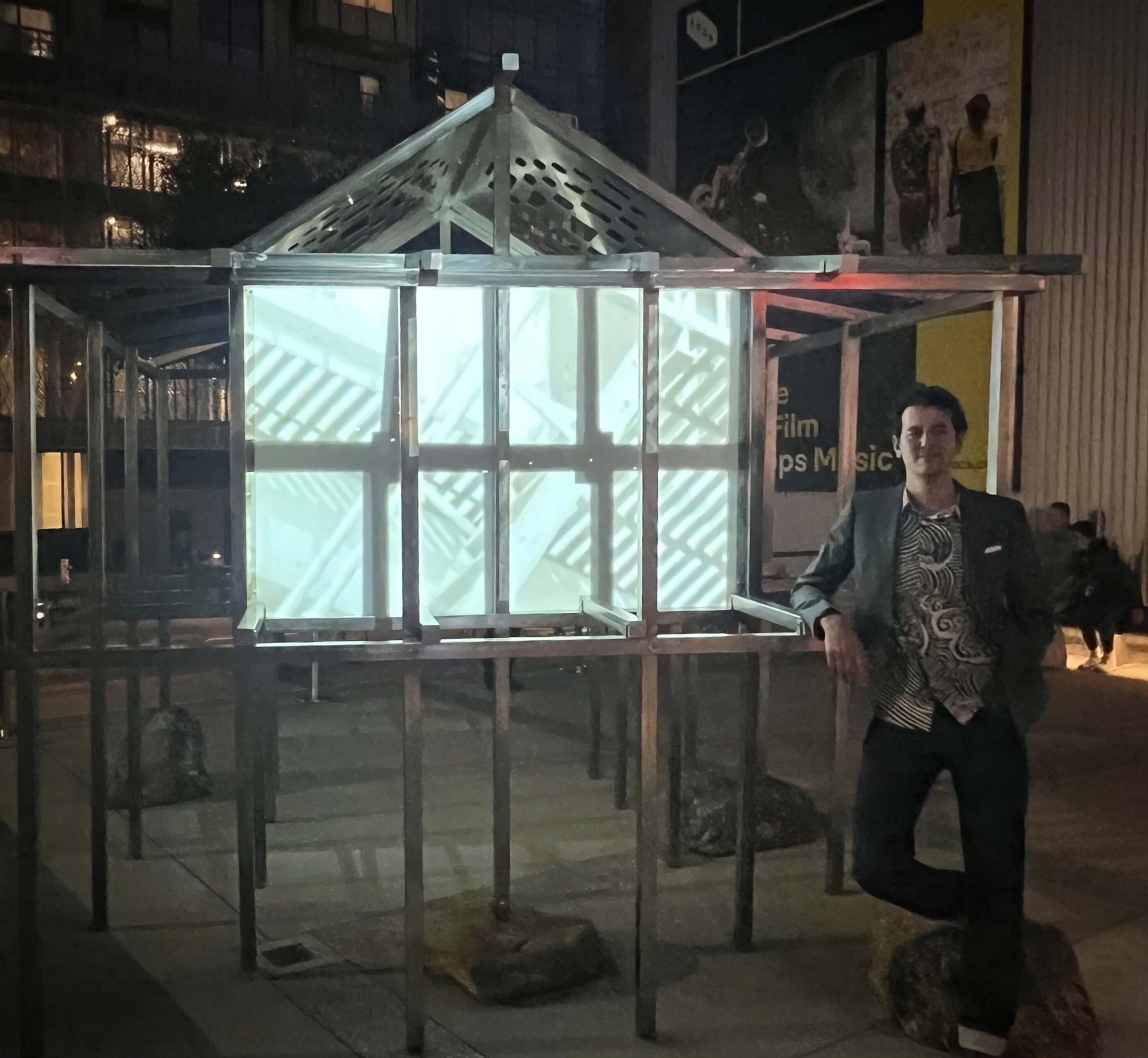 Mark Baugh-Sasaki. Lighthouse, 2025. Makibaka: A Living Legacy. YBCA, SF.