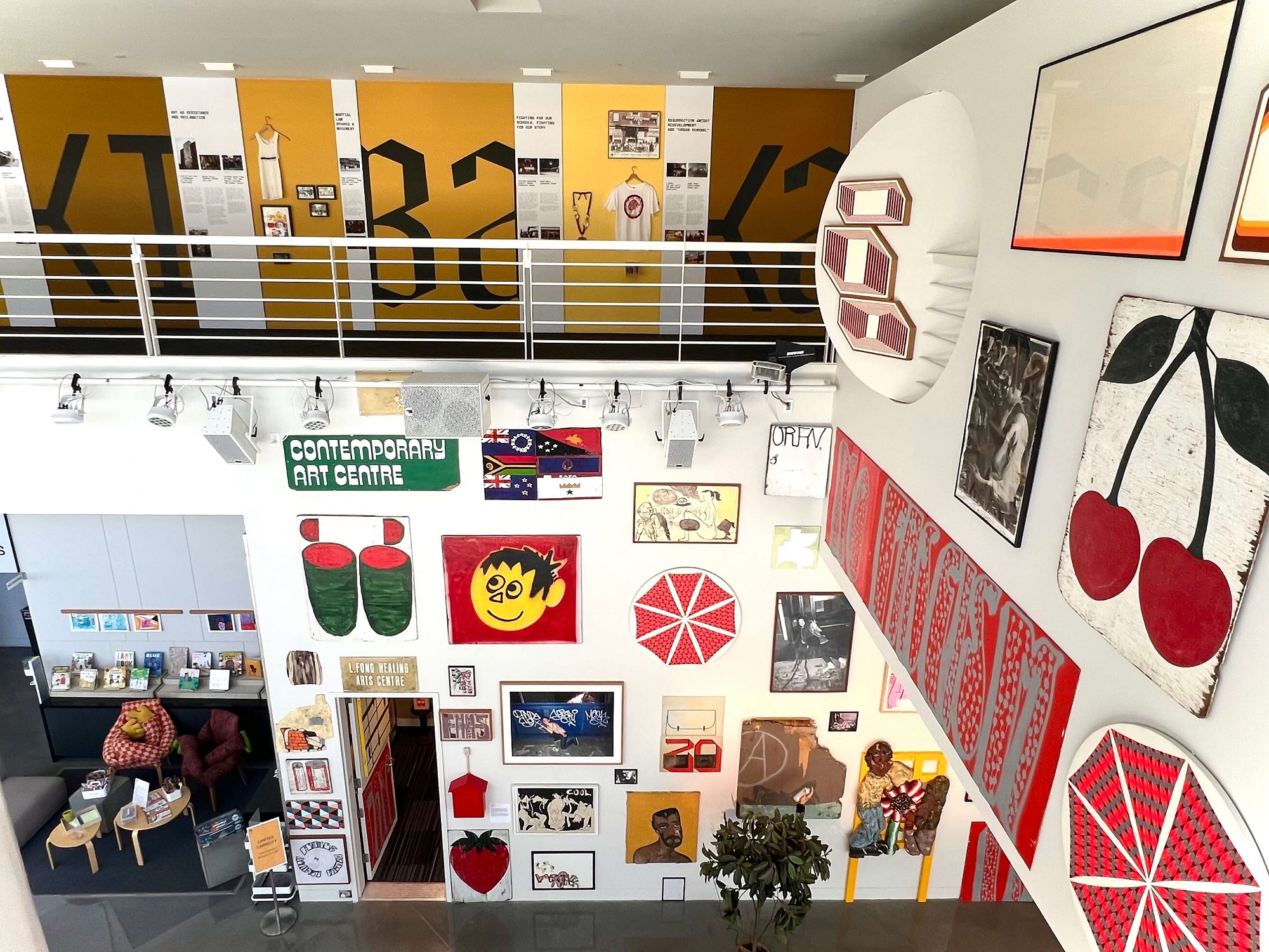 Barry McGee, Untitled (“Cluster” Room), 2025. Bay Area Then. YBCA, SF.