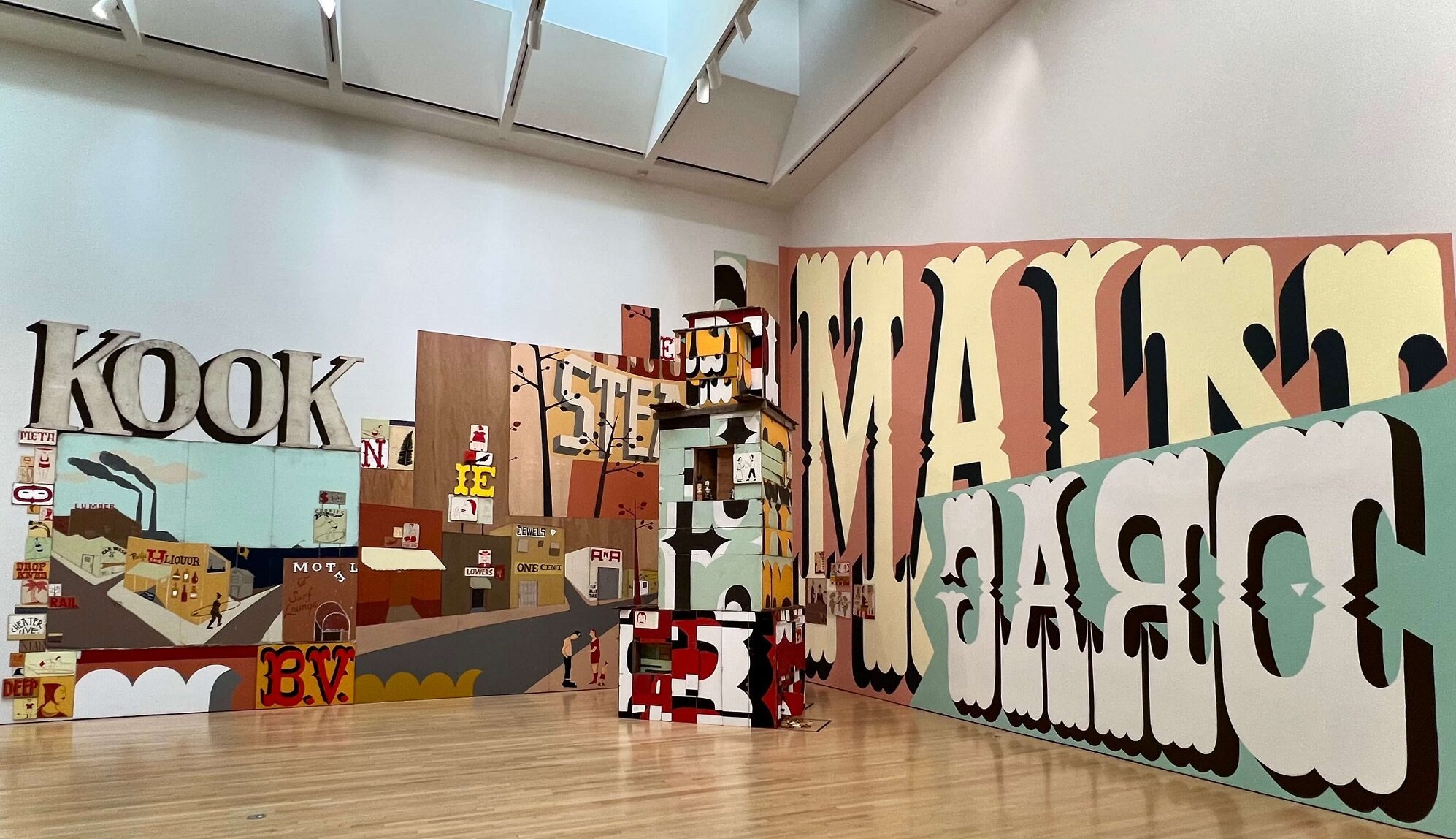 Margaret Kilgallen. Main Drag, 2001. Bay Area Then. YBCA, SF.