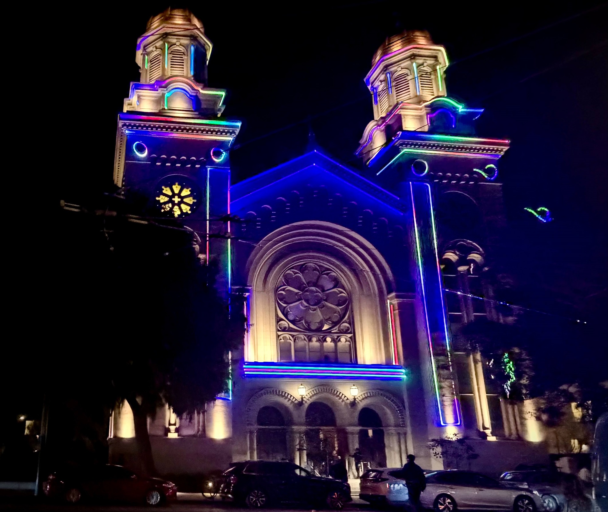 Facade Lighting by Illuminate. Saint Joseph's Arts Society, SF.