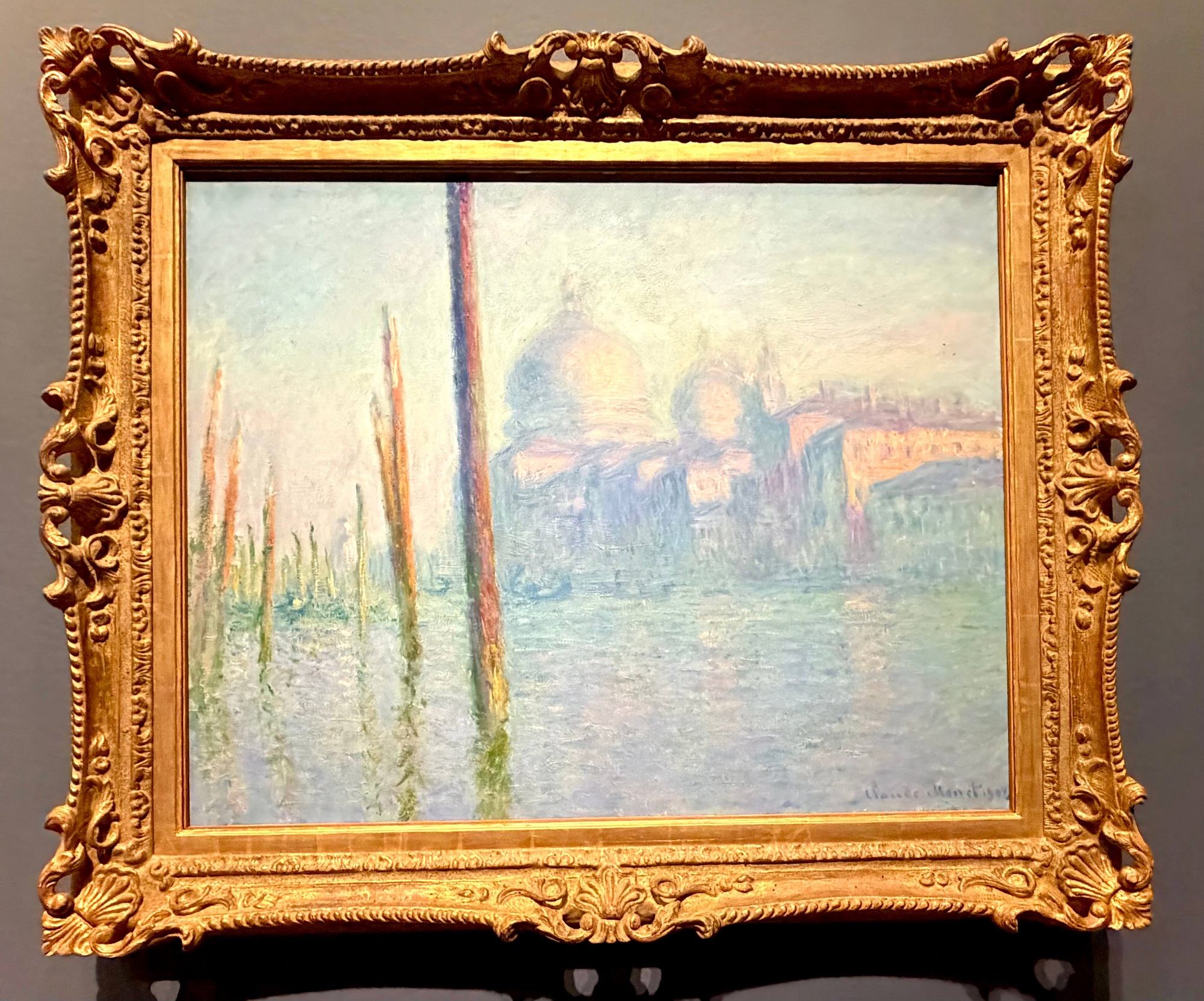 Claude Monet. The Grand Canal, Venice, 1908. Monet and Venice. de Young Museum, SF.