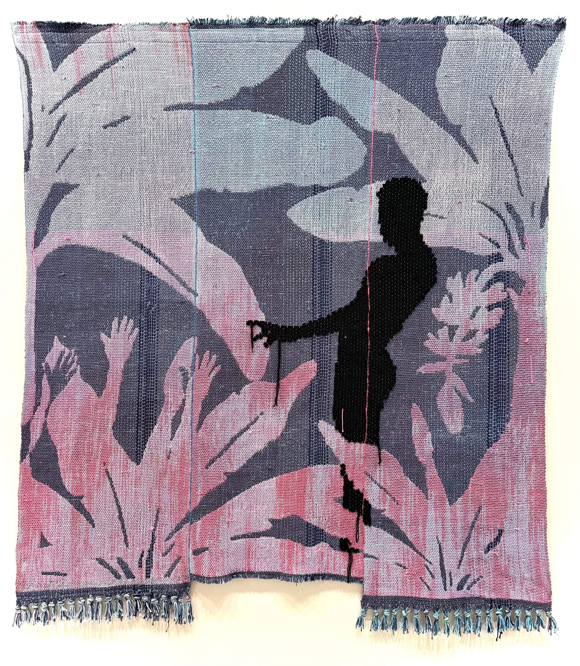 Diedrick Brackens. undergrowth, understory, 2025. Diedrick Brackens: gather tender night. YBCA, SF.