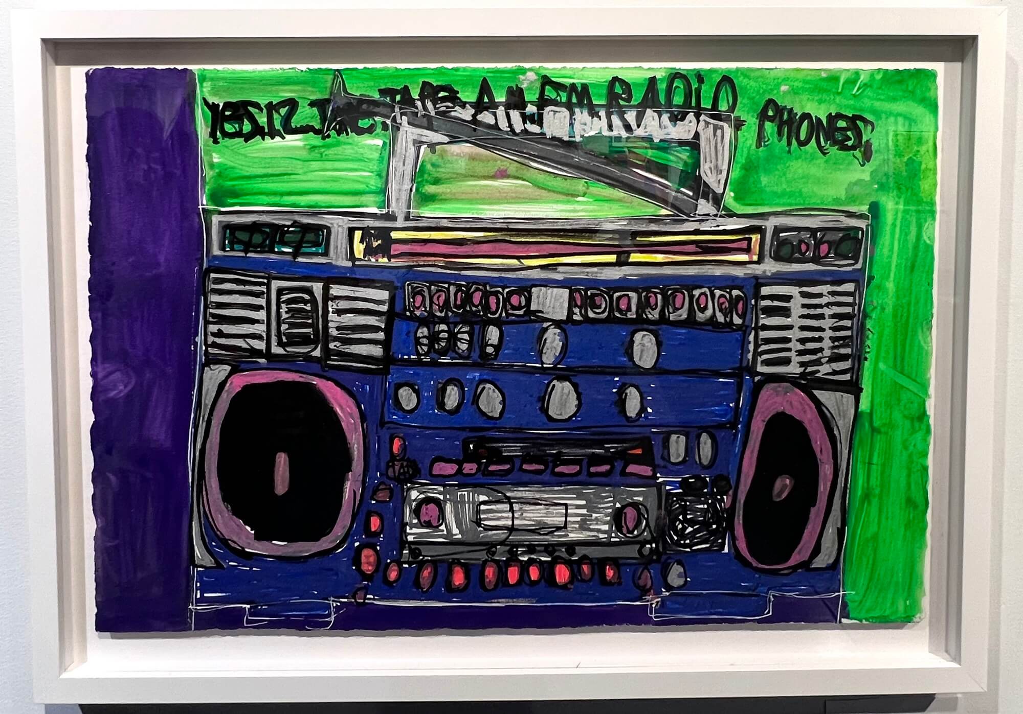 John Mullins. Untitled, 2018. Stereo Dynamic. Creative Growth, Oakland.