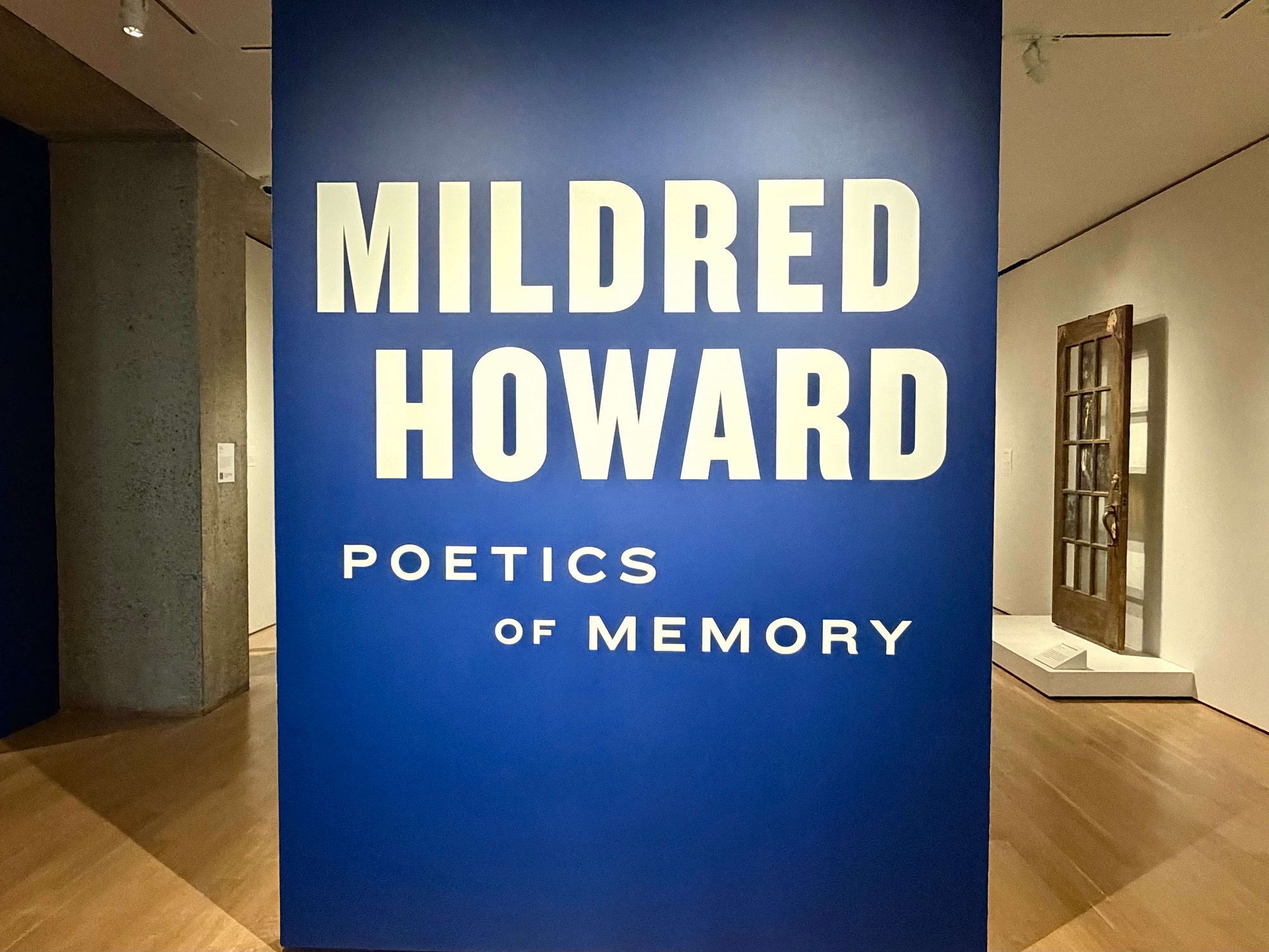 Exhibition Entrance for Mildred Howard: Poetics of Memory. Oakland Museum of CA, Oakland.